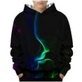 thumbnail image 2 of NAISIBABY Toodler Boys Hoodies, New Prints Pullover Long Sleeve Cool Boys Casual Sweatshirts Black, 2 of 4
