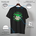 thumbnail image 3 of Men's Star Wars: The Mandalorian Grogu St. Patrick's Day May the Luck Be With You Graphic Tee Black Large, 3 of 10