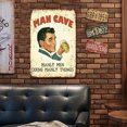 thumbnail image 3 of Placa Metal Vintage Cueva Hombre Pintura Hierro Rectangular Del Pared 20x30cm, 3 of 9