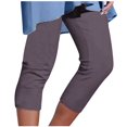 thumbnail image 1 of Pantalones Umfun para mujer, informales, con cintura elástica, para playa, suaves, deportivos, con control de abdomen, para correr, ciclismo, yoga, entrenamiento, marrón, XL, 1 of 5