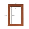 thumbnail image 3 of Football Texture Acid Free 11x17 Picture Frame Mats with White Core Bevel Cut for 8.5x11 Pictures -, 3 of 3