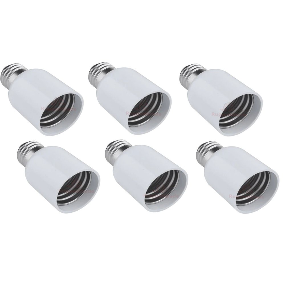 E39 to E26 Socket Adapter 6 Pack Use Any E39 Large Mogul Base Bulb