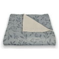 thumbnail image 3 of Creative Products Blue Delicate Floral 50 x 60 Coral Fleece Blanket, 3 of 3