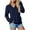 Navy, variant on vigerkar V Neck Solid Color Sweatshirt Women with Pocket No Hood Comfy Soft Fall Winter Outfits Lounge Long Sleeve Casual Pullover Top (Navy, XXL)