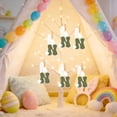 thumbnail image 7 of N Wooden Bunny Ear Letter For Easter Decoration Hanging Ornament On Wall Door Window Party Alphabet, 7 of 7