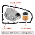 thumbnail image 2 of Auto Transmission Filter Oil Pan Gasket Kit For Nissan Rogue Altima Juke 2007-18, 2 of 11