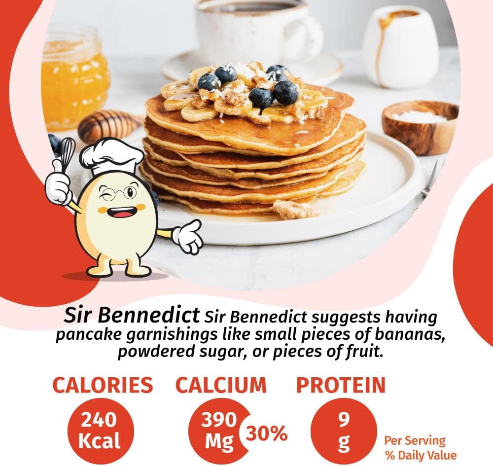 Eggylicious- PACK of 4 - Pancake/Waffle Mix – Made w/ Premium Ingredients – Classic Recipe – Delicious Breakfast – Loved by Kids & Adults – 1 lbs. Easy Store Jar