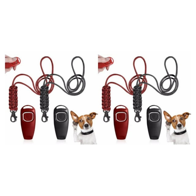 VONKY Lot de 2/lot Sifflet et Rappel pour Chien Double Usage avec Sons Faciles à Souffler Large 2Set