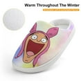 thumbnail image 4 of Bob's Burgers Louise Belcher Cotton Slippers For Kids Winter Warm Soft Plush Slippers with Rubber Sole Non-Slip Indoor Outdoor Slip on Shoes For Teen Boys Girls Children, 4 of 8