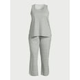 thumbnail image 5 of Joyspun Women's Cotton Blend Tank Top and Pants Pajama Set, 2-Piece, Sizes S to 3X, 5 of 5