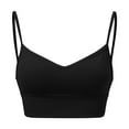 thumbnail image 4 of Everyday Bras for Women Womens Sports Bra with Pads Running Sports Bras Workout Bra for Women Light Sports Bra Tan Sports Bra Bras to Wear with A Backless Dress Bra to Make Look Smaller Black M, 4 of 5