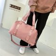 thumbnail image 1 of Bag Women Travel Sling Gran capacidad Bolso de gimnasio Separación seca húmeda rosa, 1 of 9