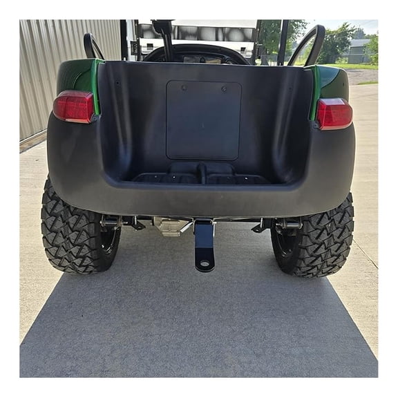 Heavy Duty Golf Cart Trailer Hitch Black Steel Hitch for Club Car Precedent 2004-Up, Tempo/Onward 2018-Up Gas & Electric Models, Mounted to Frame... Does NOT Work with Rear seat kit