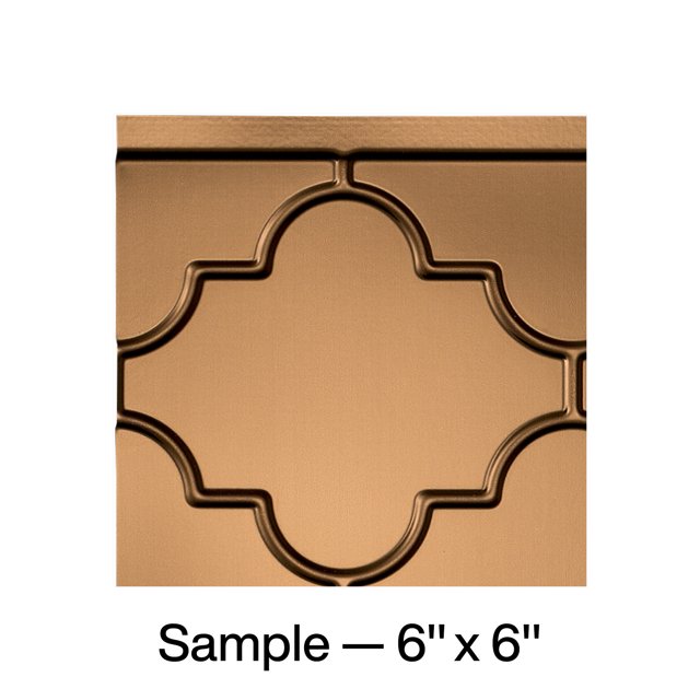 FASÄDE Monaco Decorative Vinyl Backsplash Panel in Oil Rubbed Bronze (6X6 Inch Sample)