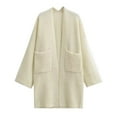 thumbnail image 3 of Cardigan Sweaters for Women Long Sleeve Open Front Knitted Sweater Coat with Pockets Womens Cardigan Sweaters, 3 of 5