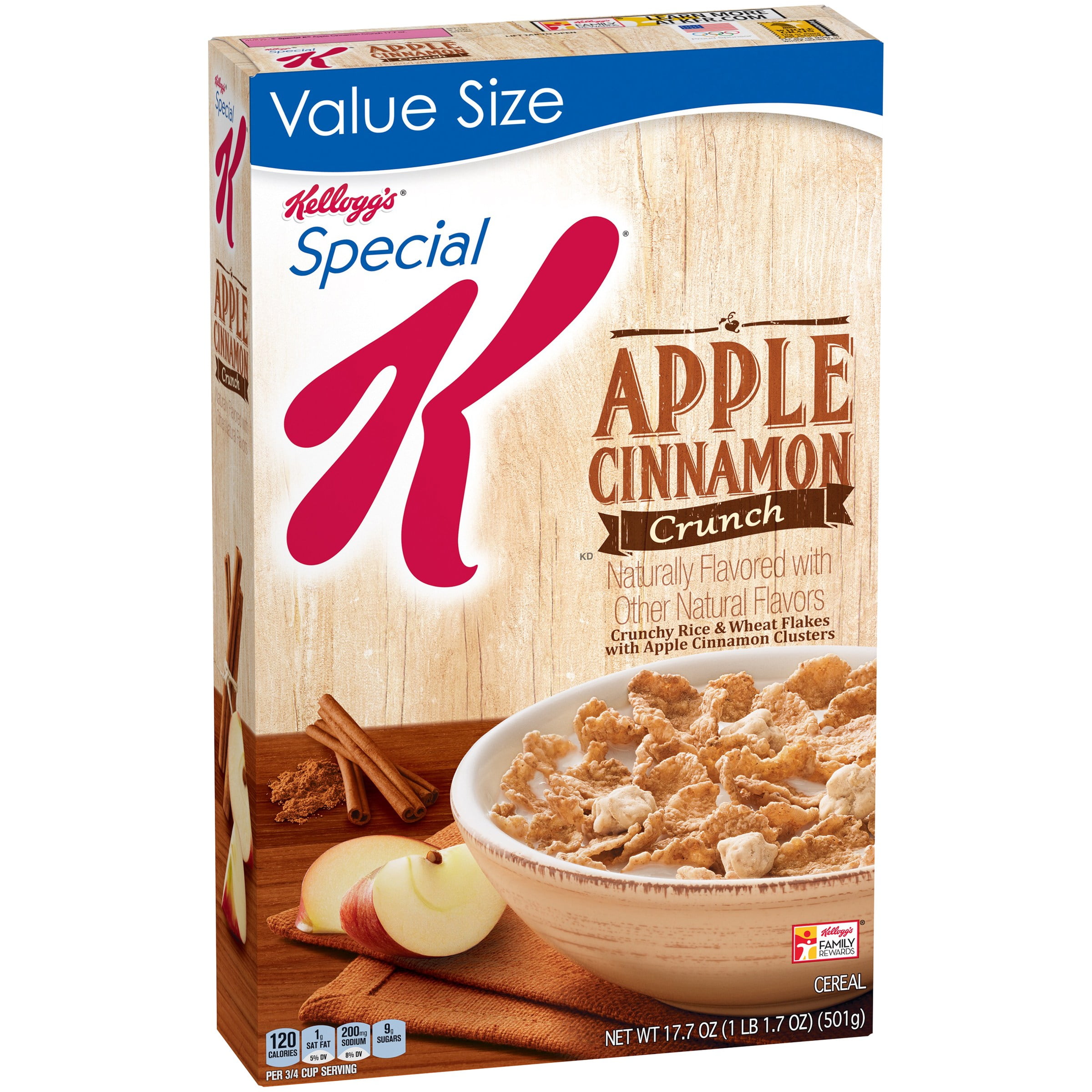 Kellogg's Special K Apple Cinnamon Crunch Cereal, 17.7 oz