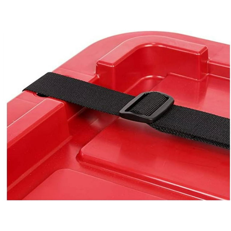 Orbis Red Plastic FliPak® Stack-N-Nest Storage Tote With Lid - 22L