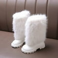 thumbnail image 2 of ZACPNCV Fringe Cowgirl Boots for Girls Mid Calf Pointed Toe Cowboy Boots for Toddler Kids Party White, 2 of 8