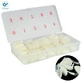 thumbnail image 3 of Deago 500pcs Lady French Acrylic Style Artificial False Nails Half Tips with Box for Nail Salons and DIY Nail Art, 10 Sizes (Natural), 3 of 10