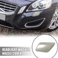 thumbnail image 2 of 39802681 Car Front Left Headlight Washer Spray Nozzle Cover for Volvo S60 V60 2011-2013 Headlamp Cleaning Cap Gray, 2 of 6