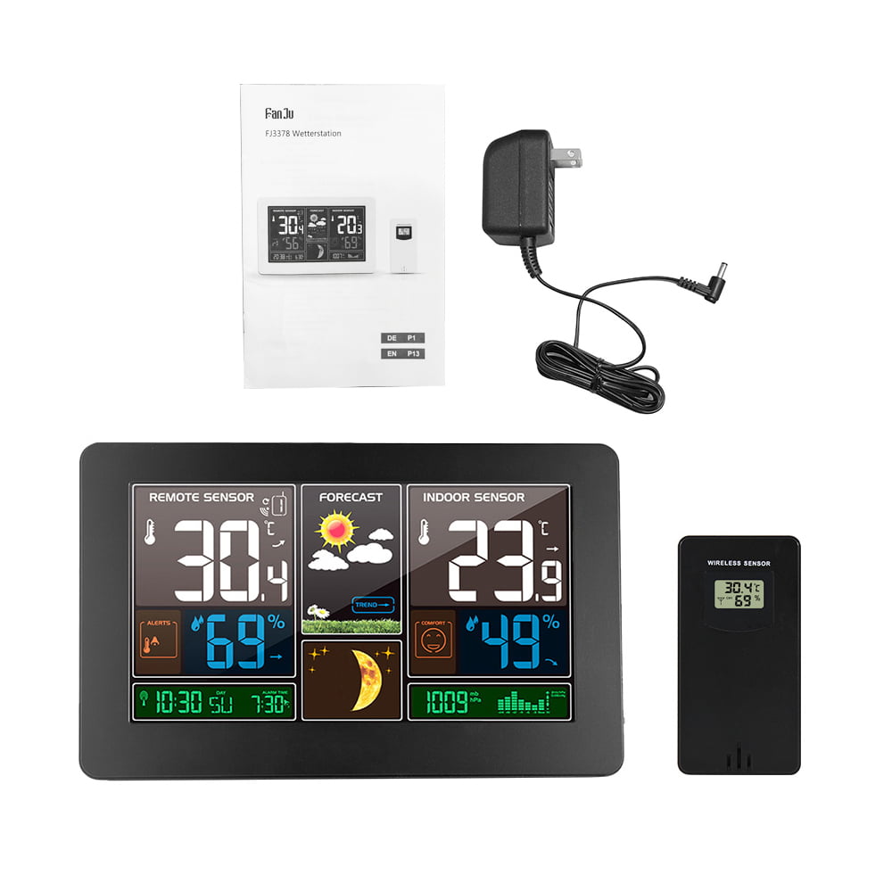 WS-104_EU_3S Weather Station Indoor Outdoor Temperature Humidity RCC D –  Gain Express