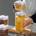 thumbnail image 2 of Injueey Recipiente de PE resistente a la temperatura: alimentos frescos con juntas a presión Tapa hermética de grado alimenticio Gran Organizadores de utensilios de cocina S 0.5L S, 2 of 6