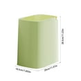 thumbnail image 4 of Kitchen Trash Can, Step-On Garbage Can with Lid, Tall Kitchen & Bathroom Trash Can, Small Office Waste Bin, Green - Xuniizn, 4 of 7