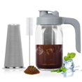 thumbnail image 1 of Cafetera Cold Brew Cupluw, tarro de cristal de 32 ml, color gris, 1 of 8