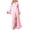 Pink, variant on Women Robe Chiffon Sheer Long Bathrobe Wedding Scarf Illusion Nightgown Bathrobe Bridal Robe Ruffle Robe Trim Long Sleeve Belted Sheer Mesh Wedding Bride Robe White M