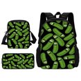 thumbnail image 1 of 3 pcs set Funny M-mortys Cartoon R-ricks School Bag For Boy Girls with Shoulder Bags Pencil box Cartoon Backpack for Child, 1 of 5