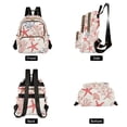 thumbnail image 4 of FORMRS Mini Backpack Purse for Women Quilted Travel Daypack Casual Shoulder Bag, Starfish Seashell, 4 of 7