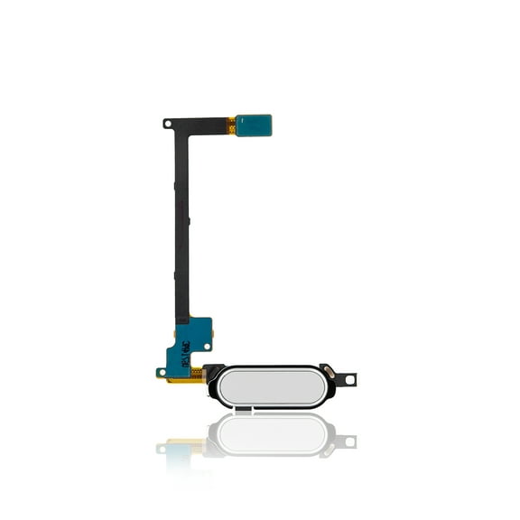 Replacement Home Button With Flex Compatible For Samsung Galaxy Note 4 (White)