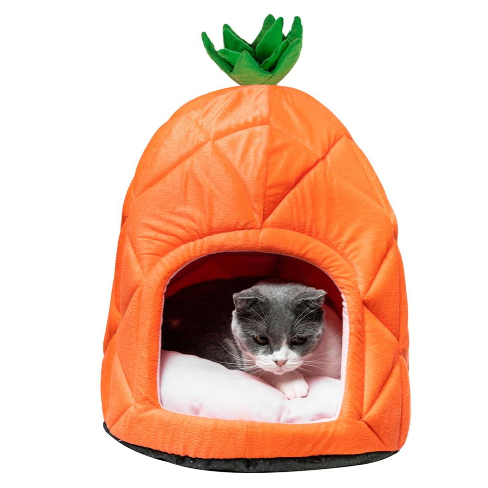 HOBBYZOO Pineapple Yellow Pet Bed for Cat Dog