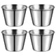 thumbnail image 2 of Tazas para salsa y aderezo de ensalada, recipientes pequeños para condimentos, de acero inoxidable, 4 Uds., 2 of 6