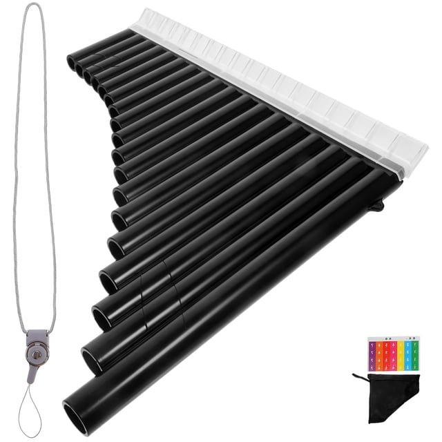 Phenofice Panpipe Portátil De Resina ABS Con 18 En Colores Variados Para Enseñanza Y Ejecución Musical