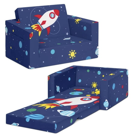 UPC: 0080213105907 | Delta Children Cozee Flip-Out Chair – 2-in-1 Convertible Chair to Lounger for Kids  Space