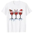 thumbnail image 5 of Camisetas navideñas de vino para mujer, ropa, camisetas divertidas de dibujos animados, camiseta de moda Kawaii, camisetas coreanas para mujer, camisetas navideñas para vino, 5 of 5