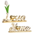 thumbnail image 2 of Letrero luminoso con letras Love Home para decoración de mesa, ideal para dormitorio, fiesta y entrada. Oro blanco, 2 of 9