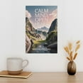 thumbnail image 3 of Motivational Poster Machu Picchu Zen Inspirational Quote Calm Mind, Open Heart Meditation Yoga Wall Art for Bedroom Living Room Office Canvas Poster, 3 of 8