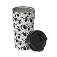 thumbnail image 2 of Picia Cute Animal with Cow Pattern 500ml Carry Insulated Coffee Mug, Stainless Steel Travel Mug with Hidden Handle, Leak-Proof for Car, Office, Home, and Outdoor Use, 2 of 8