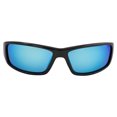 thumbnail image 2 of Islander Eyes Tenerife Polarized Sunglasses for Men or Women Wraparound Black Frame w/ Blue Mirror Lens, 2 of 6