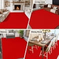 thumbnail image 6 of Christmas Red Area Rugs 8x10 for Living Room, Farmhouse Solid Red Color Modern Art Non Slip Washable Rug Runner, Low Pile Indoor Floor Carpet Mat Bathroom Rugs for Bedroom, Kids Room, 6 of 9