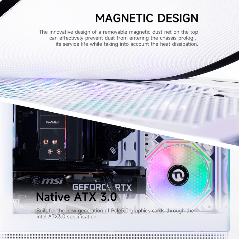 Ningmei Lumishore Gaming PC, AMD Ryzen 5 5500, GTX 1660 Super
