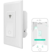 Wall Switch, YoLink 1/4 Mile Super Long Range Smart Light Switch Single Pole 10A In-Wall Switch Compatible with Alexa Google Assistant Home IFTTT, ETL Listed, Neutral Wire Needed, YoLink Hub Required