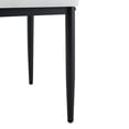 thumbnail image 5 of TesNus Dining Chairs Set of 4, 37 Inch, White PU Leather Upholstery, Black Metal Legs, for Dining Room Kitchen, 5 of 8