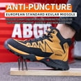 thumbnail image 3 of Vantalaria Steel Toe Boots for Men Women Slip Resistant Puncture Proof Work Boots for Men Lightweight Comfortable Steel Toe Work Shoes, 3 of 7