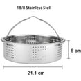 thumbnail image 3 of Toppan 304 Stainless Steel Egg Rack Boiler Vegetable Hot Dog Dumpling Baby Food Steamed bun Steamer Basket with 5,6,8 qt Electric Pressure Cooker Accessories Set, 3 of 4