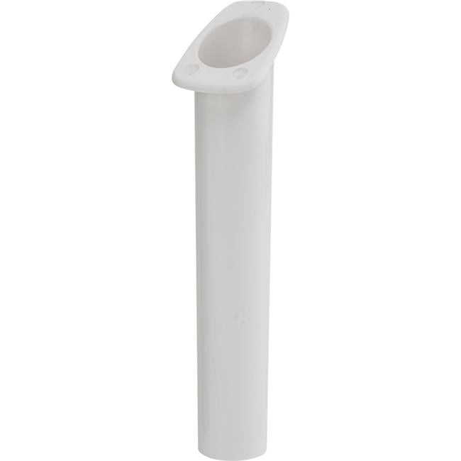 Narrow Gunnel Flush Mount Rod Holder - White - Fits Rods Up to 1-5/8in.