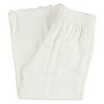 thumbnail image 2 of P.J. Salvage Womens Crop Scalloped Hem Pajama Lounge Pants, White, Small, 2 of 2