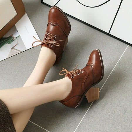 

Bescita Women s Middle Over-The-Knee Boots Multicolor Chunky Heel Round-Toe Boots